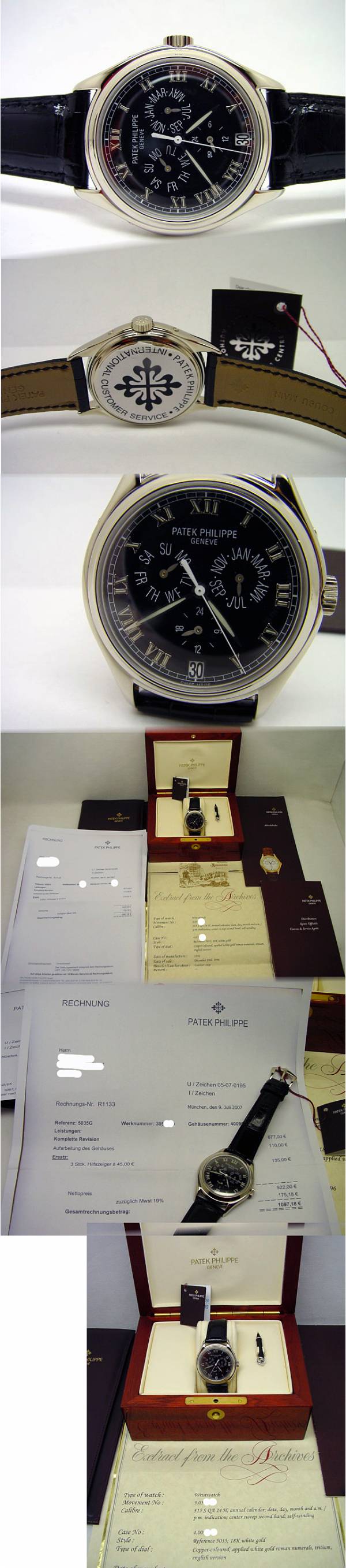 Patek Philippe Jahreskalender 5035G in Weißgold